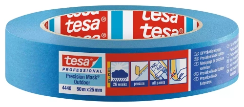 Малярная лента для чётких линий окраски tesa® PLUS 4440, синяя