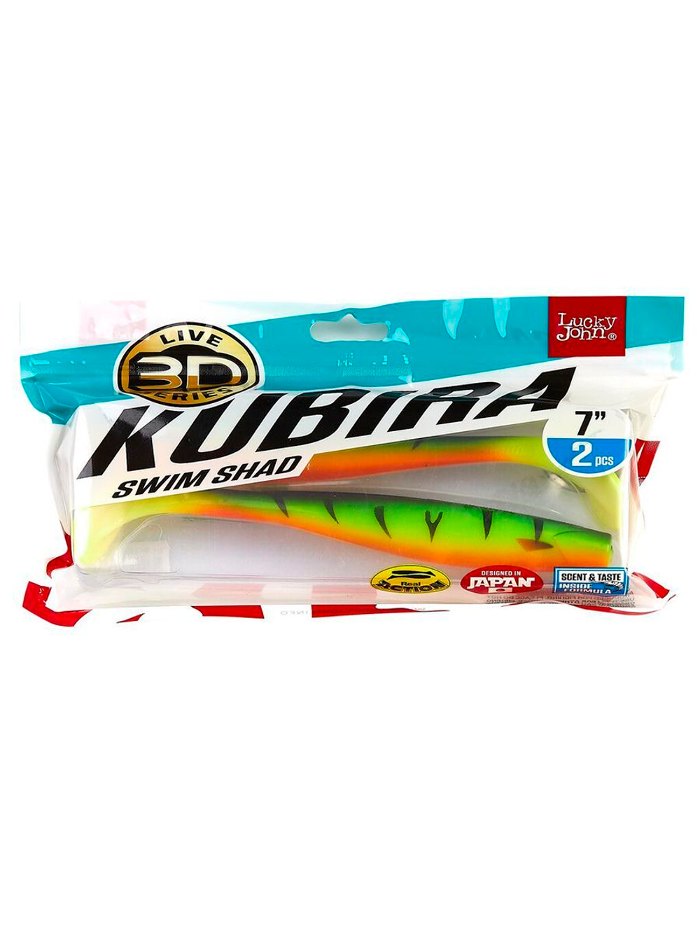 Виброхвосты LJ 3D Series KUBIRA SWIM SHAD 7,0in (17,50)/PG20 2 шт. в упак.