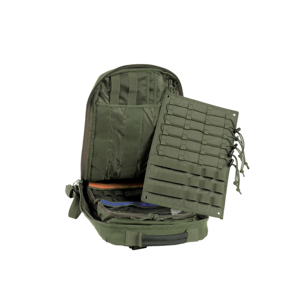 Tasmanian Tiger Medic Assault Pack MK II Olive — детали; дополнительное медицинское оснащение не входит