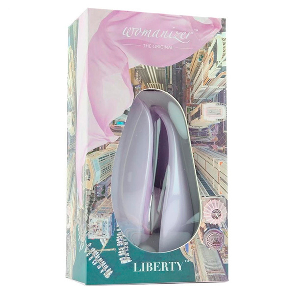 Сиреневый бесконтактный клиторальный стимулятор 10,4см Womanizer Liberty Clitoral Stimulator Lilac WZ11HC0200