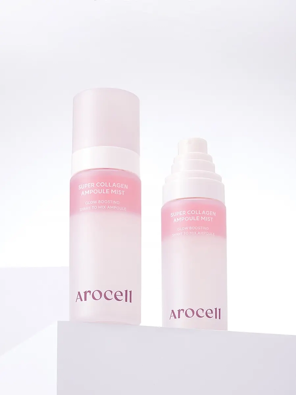 Arocell Двухфазная коллагеновая сыворотка-мист с PDRN и розовым маслом для сияния кожи Super Collagen Ampoule Mist 30 мл