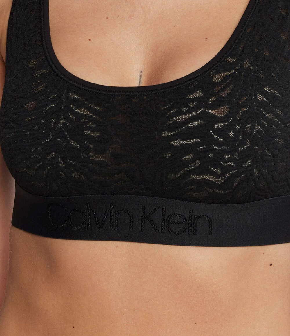 Сетевой бюстгальтер Calvin Klein Underwear - черный(000QF7340E)