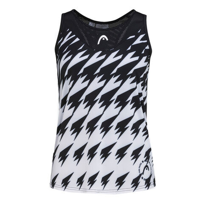 Женская теннисная майка HEAD Game Tech Padel Tank Top Women - Black, White
