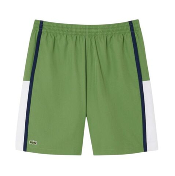 Мужские теннисные шорты Lacoste Sport Colourblock Panels Lightweight - green/white/navy
