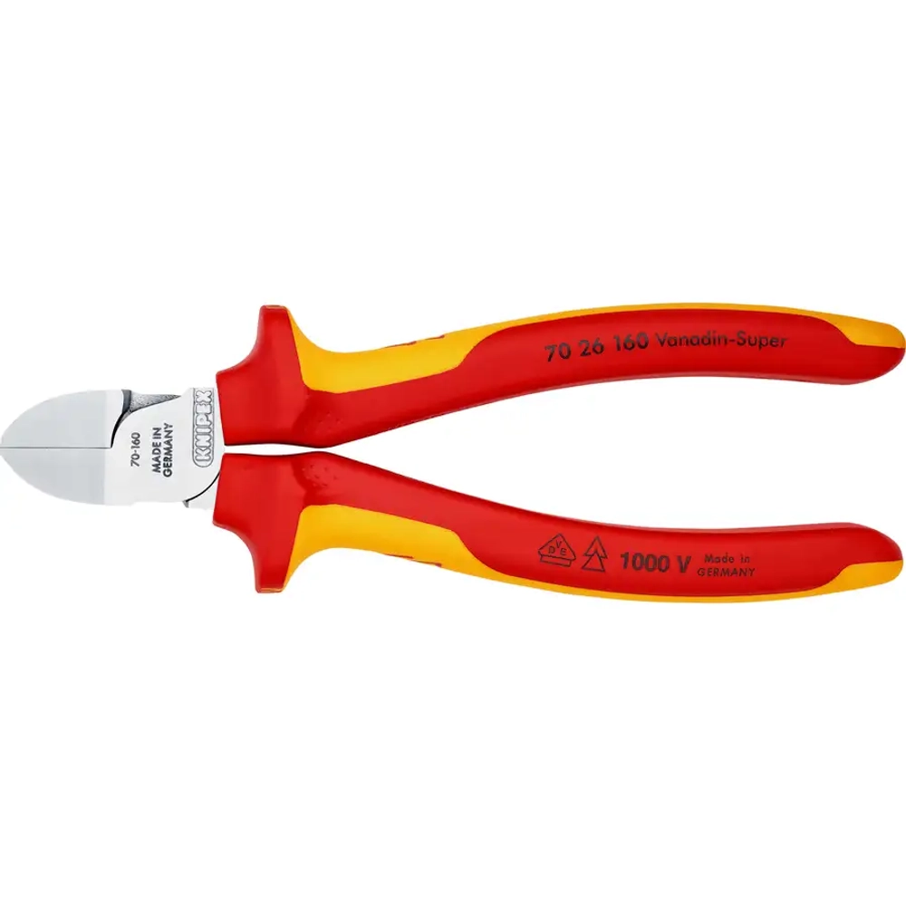 Кусачки боковые хромированные 160 мм Knipex 70 26 160