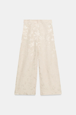 ЖАККАРДОВЫЕ БРЮКИ ИЗ СМЕСОВОГО ЛЬНА — ZW COLLECTION — ZARA