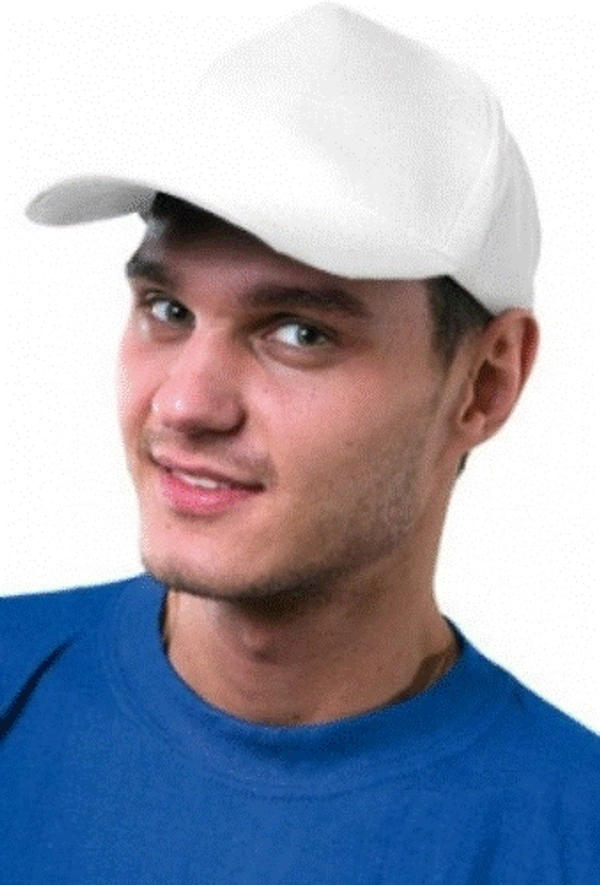 Бейсболка белая 100% хлопок