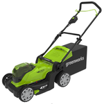 Аккумуляторная газонокосилка Greenworks G24X2LM41, 2512607UD,24+24v (48v), 41 см,(в комплекте с 2*АКБ 24В 4АЧ и ЗУ)