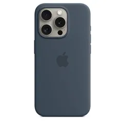 Чехол Silicone Case MagSafe для iPhone 15 Pro Штормовой синий