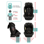 Автокресло детское AMAROBABY ST-3, Isofix класс D, группа 0+/1/2/3, (серый)