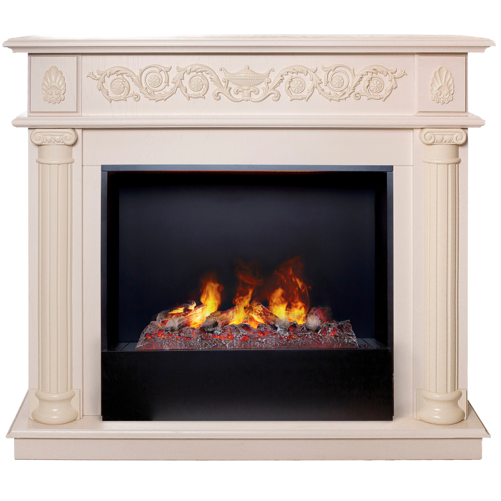 Каминокомплект Real Flame Attica WT с очагом 3D Cassette 630