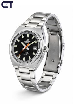 CASIO EFB-109D-1AVDF EDIFICE мужские наручные часы — классическая модель с чёрным циферблатом и сапфировым стеклом