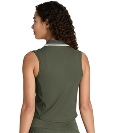 Женское поло Wilson Rib Sleeveless - grape leaf