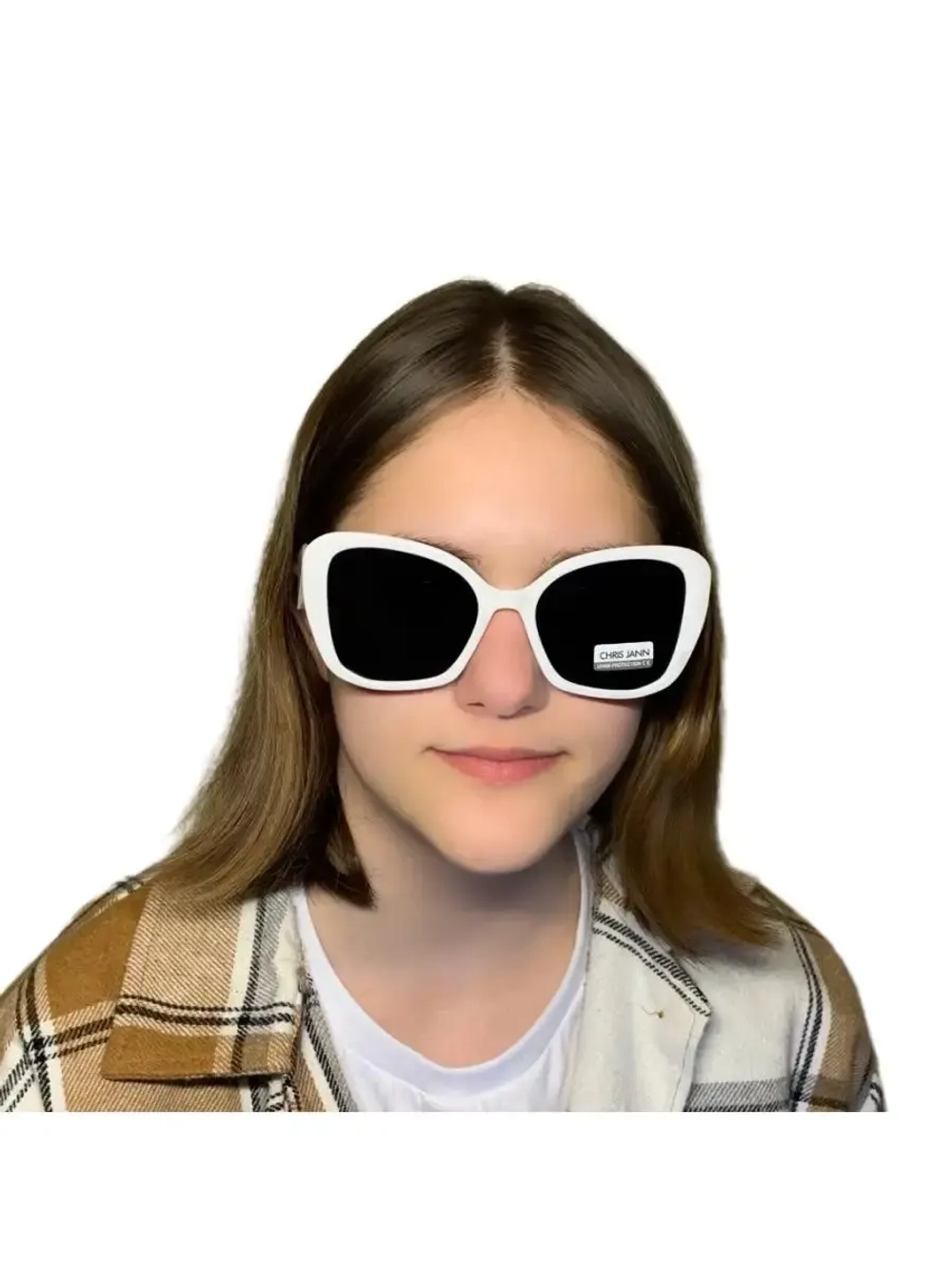 Белые очки трендовые