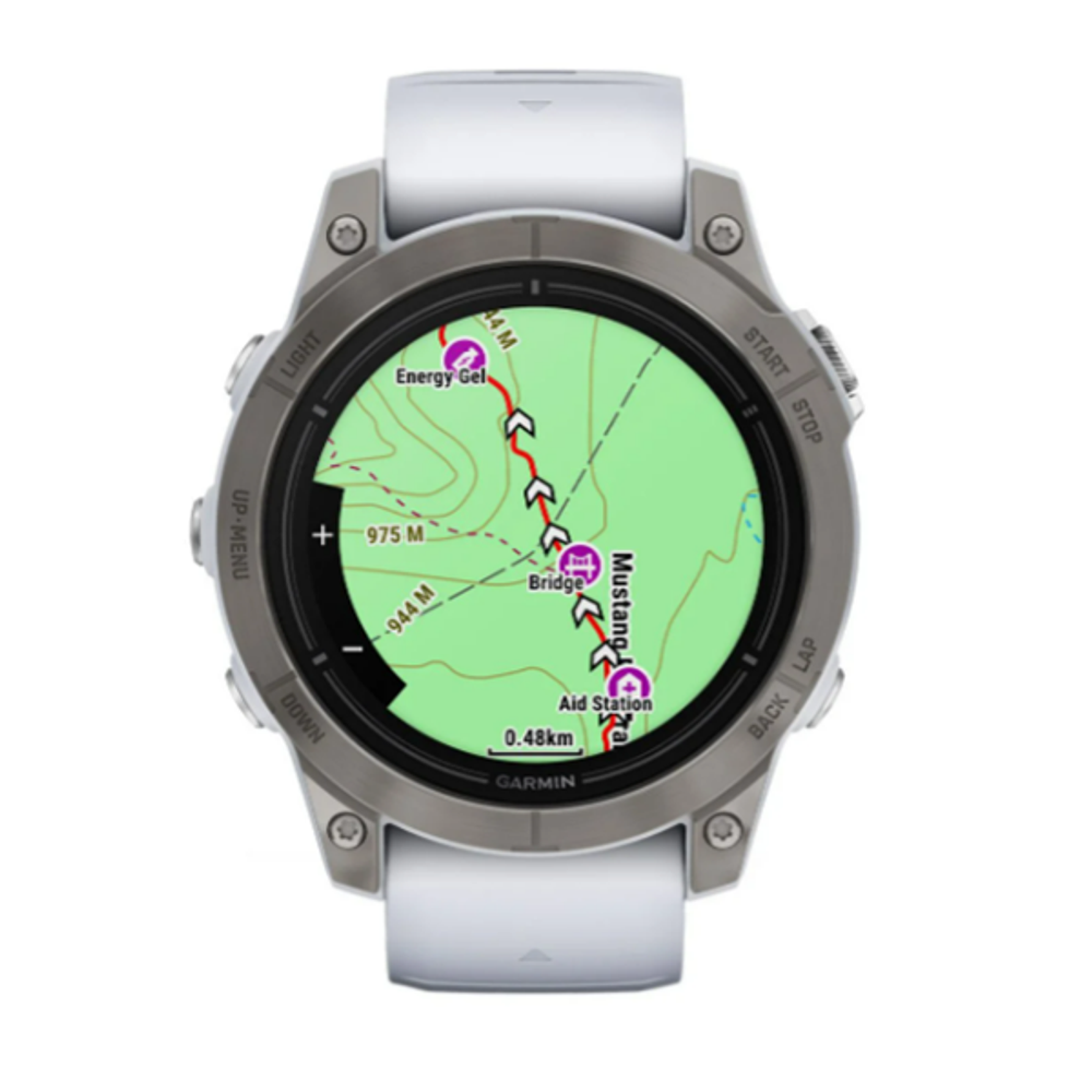 Умные часы Garmin Epix Pro (Gen 2) Sapphire 47 мм Stone White Titanium DLC