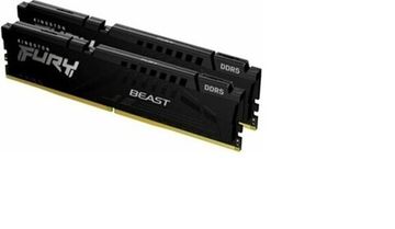 Оперативная память KINGSTON DDR5 32GB 2*16GB FURY Beast Black XMP 6400MHz 1RX8 CL32 1.4V 288-pin 16Gbit KF564C32BBK2-32