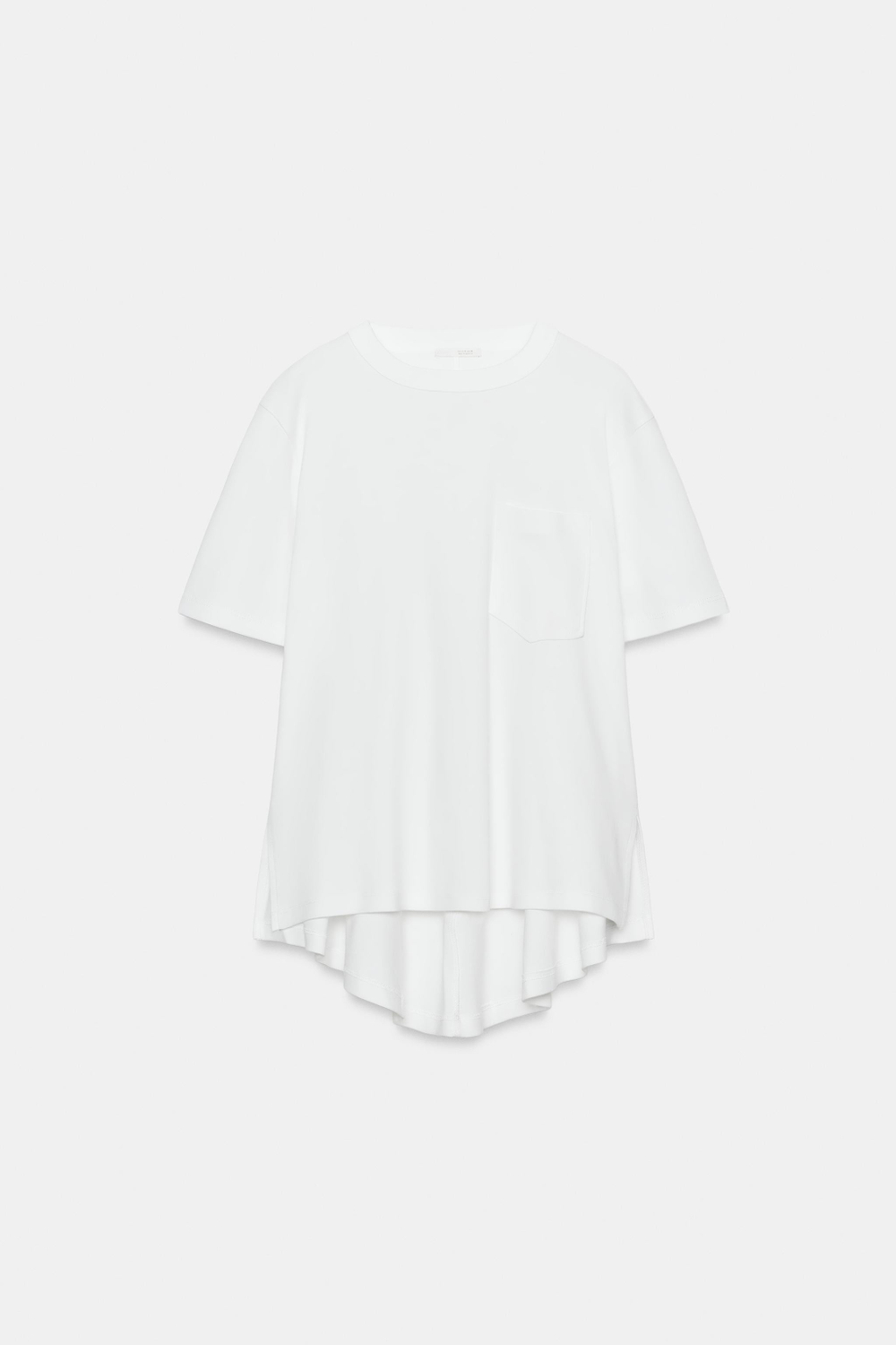 ФУТБОЛКА INTERLOCK С КАРМАНОМ — ZARA
