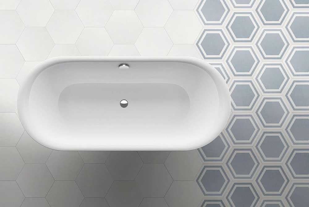 Adex Pavimento Hexagono Bone 20x23