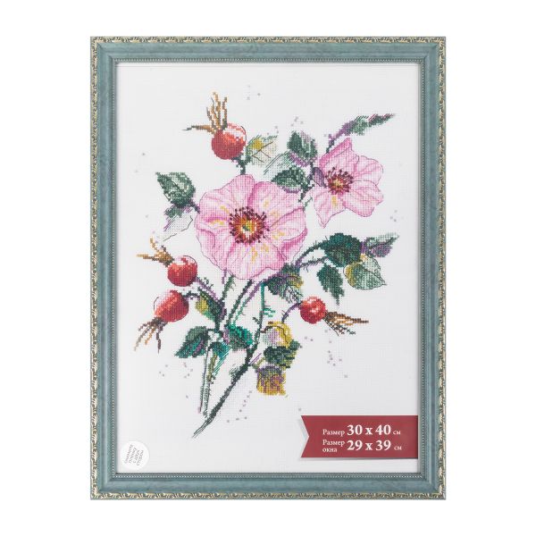 Рамка для картины (фото) пластик с оргстеклом 30х40 см, св. голубой, Gamma ПРК-21