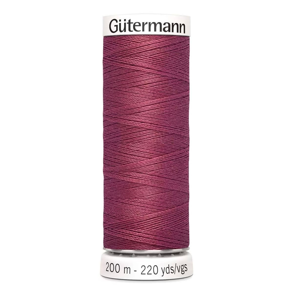 Нить Sew-All 200 м, Gutermann, 624 бруснично-розовый