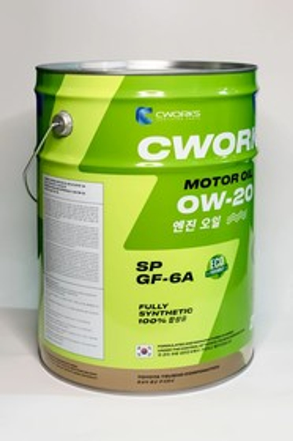 Масло моторное CWORKS HANGUK MOTOR OIL SP/GF-6A 0W-20 синтетическое 20 л A11HR1020