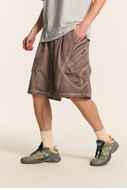 Шорты Nothomme Monterest Garment Dyed коричневый