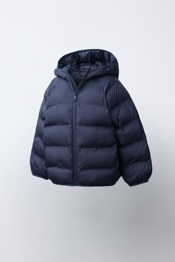 ZARA УЛЬТРАЛЕГКАЯ КУРТКА WATER REPELLENT, МОРСКОЙ СИНИЙ