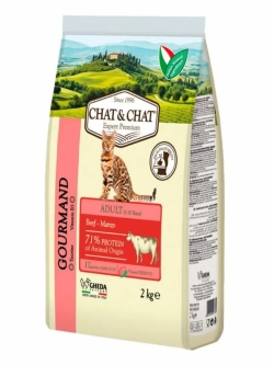 Adult GOURMAND Beef 2кг Корм для кошек с говядиной