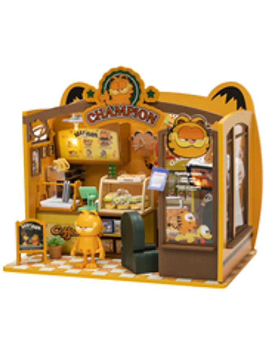 Сборная диорама Puremind Garfield: Cafe