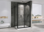 Душевой уголок Abber Sonnenstrand 90x100 AG07090B-S100B профиль Черный стекло прозрачное