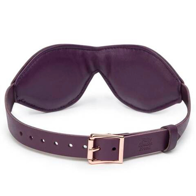 Маска на глаза Cherished Collection Leather Blindfold (Цвет: фиолетовый)