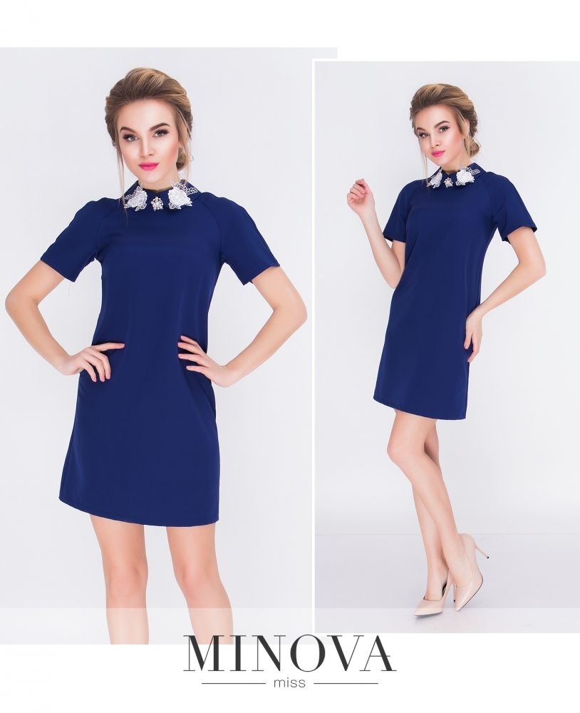 Платье 3093-синий Minova Платье 3093-синий Minova