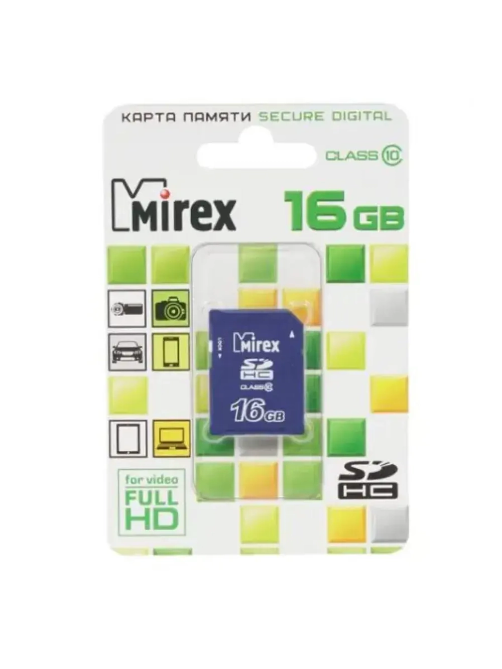 Карта памяти 13611-SD10CD16 SDHC 16 ГБ