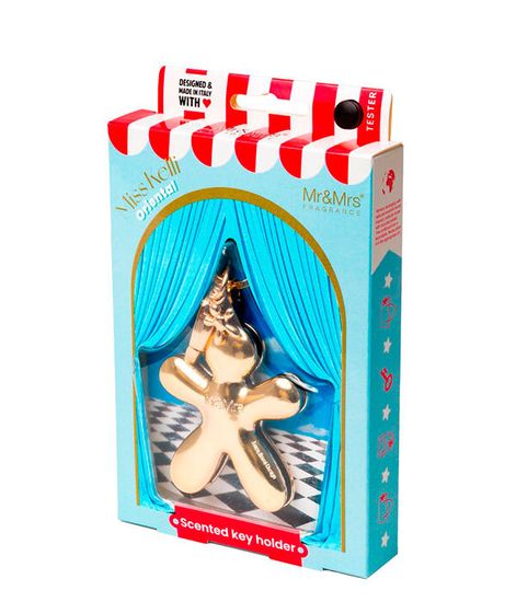 Аромабрелок с шармом Miss Kelli золотистый металлик Восточный, Mr&Mrs Fragrance
