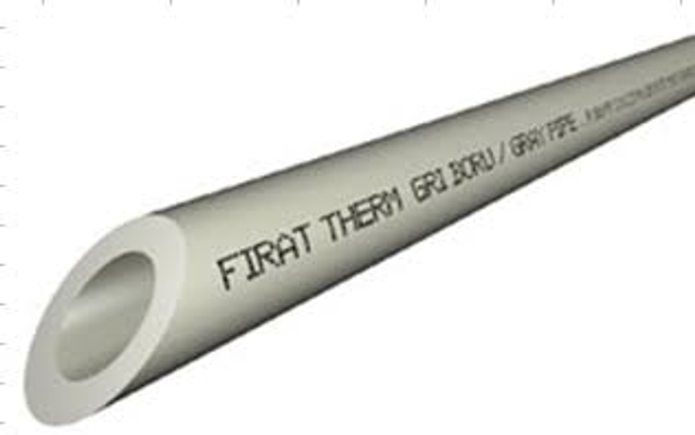 Труба PN20 Ду 25х3.5 серая FIRAT (зел.уп)