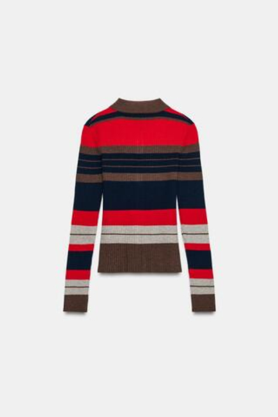 КАРДИГАН ПОЛО В ПОЛОСКУ — ZARA