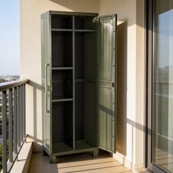 Уличный пластиковый шкаф Toomax Wood Cabinet Utility olive