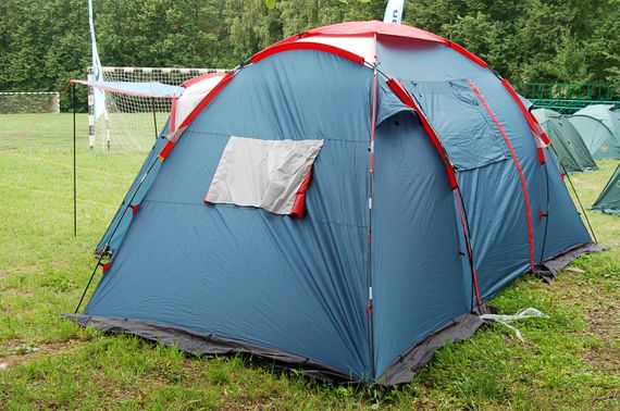 Палатка Canadian Camper SANA 4 PLUS, цвет royal, боковое окно.