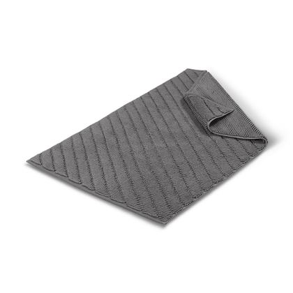 Коврик 60x95 Hamam Diagonal Dark Grey темно-серый
