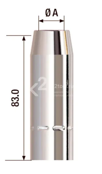 Сопло газовое Fubag Ø16, арт.FB400.N.16.0, 5 шт