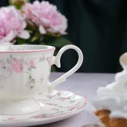 Чайная пара 200 мл d 9,3 см h7,3 см La Vie En Rose Noble [6]