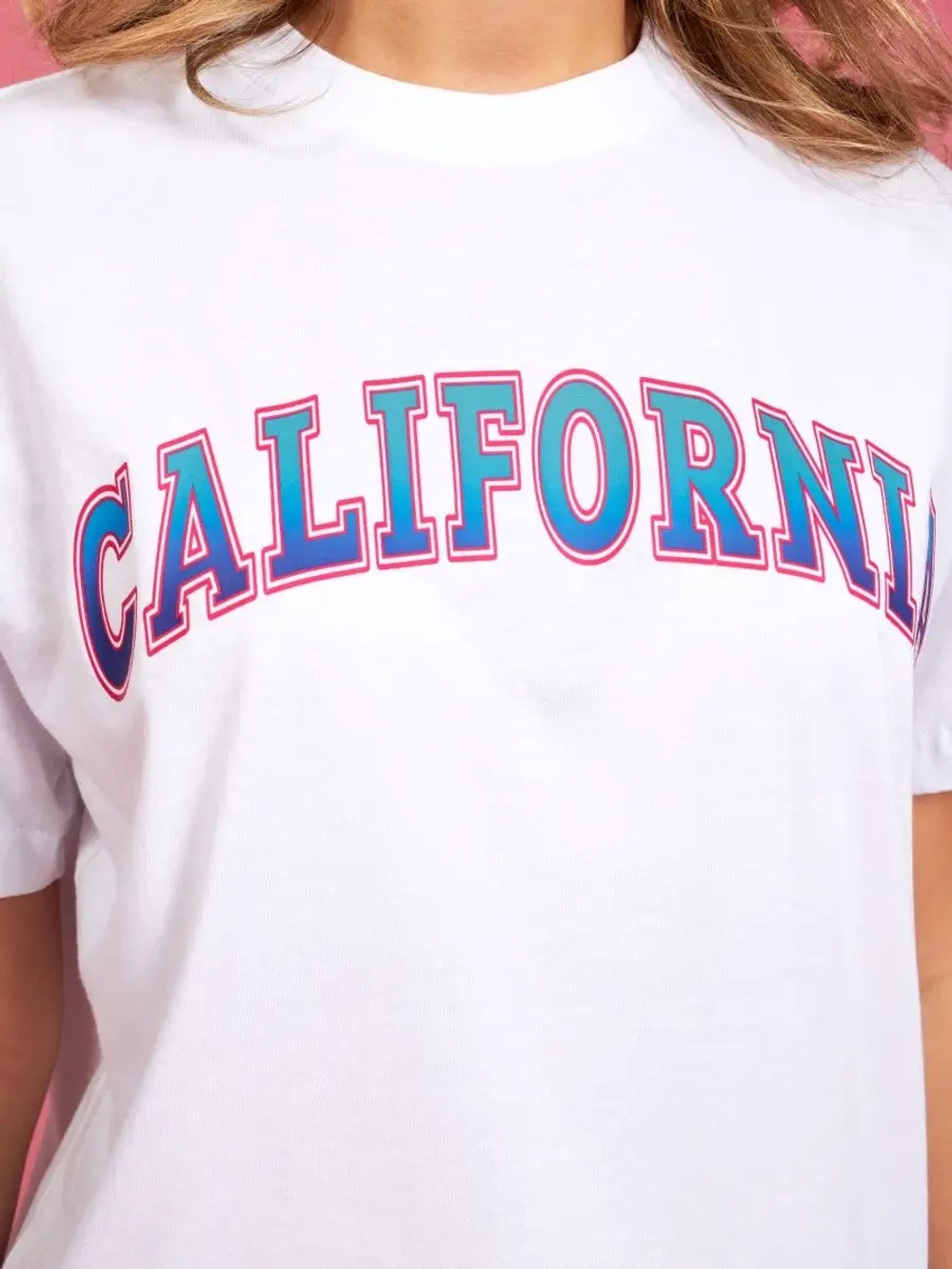 Футболка женская калифорния california белая оверсайз