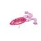 Лягушка несъедоб. Helios Crazy Frog 3,55"/9,0 см Silver Sparkles &amp; Pink 50шт. (HS-23-035-N)