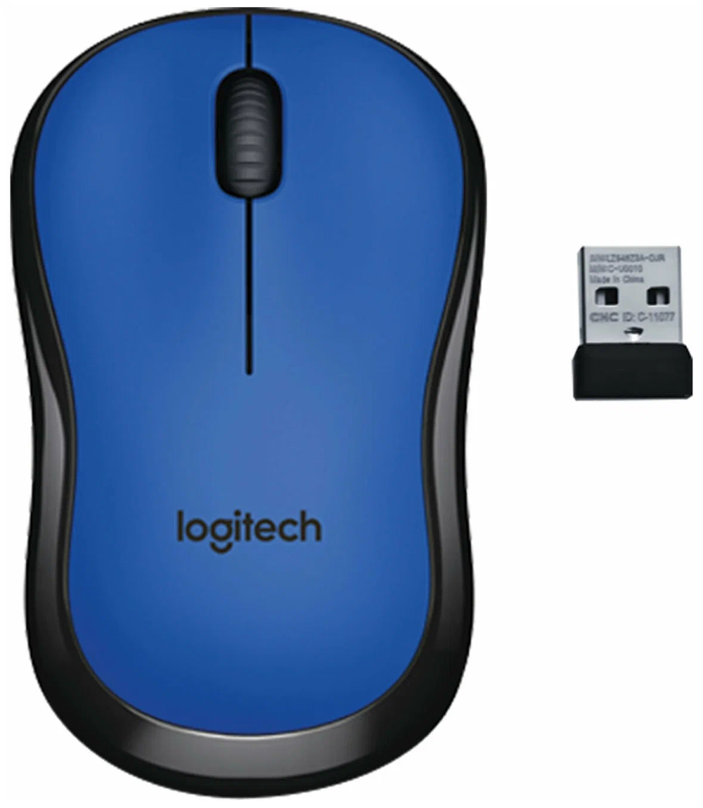 Беспроводная мышь Logitech M220 Silent, синий
