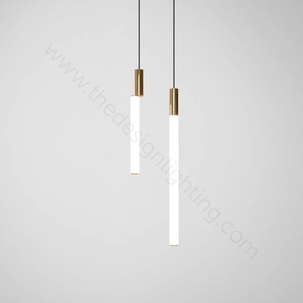 Pendant lamp  SIGNAL VERTICAL SUSPENSION by CVL Luminaires ( Gold )