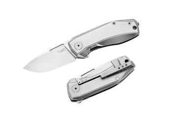 Нож Lion Steel NANO L/NA01GY, сталь клинка CPM-Magnacut, рукоять титан