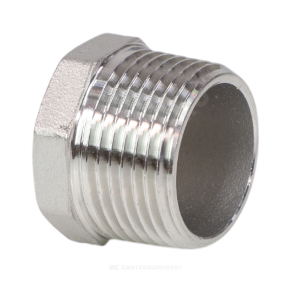 Заглушка сталь нерж Ду 40 (1 1/2") НР Benarmo