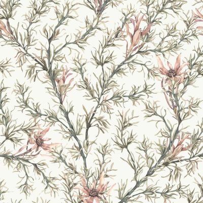 African flowers on a light background