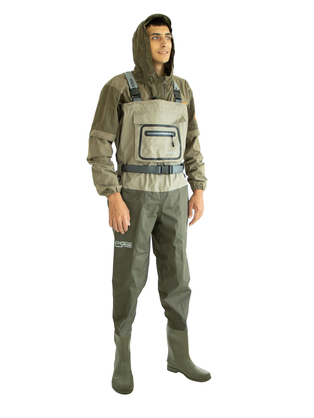 Вейдерсы забродники для рыбалки HIGASHI Oki SE w/felt boot (войлочная подошва) XL