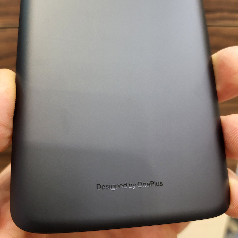 Крышка для OnePlus 6T оригинальная (заднее стекло) цвет: чёрный матовый